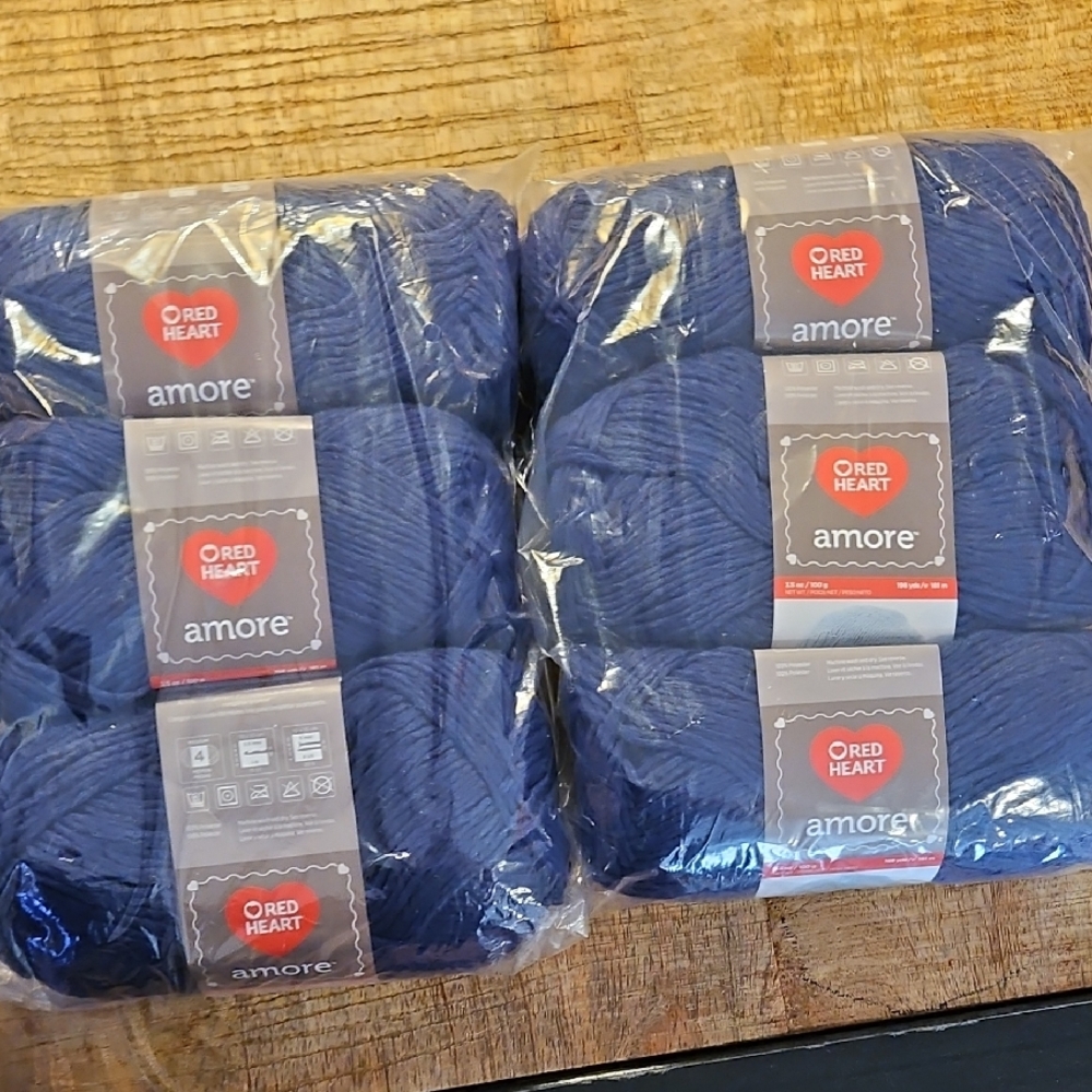 Red Heart - Amore - Blue Yarn Pack